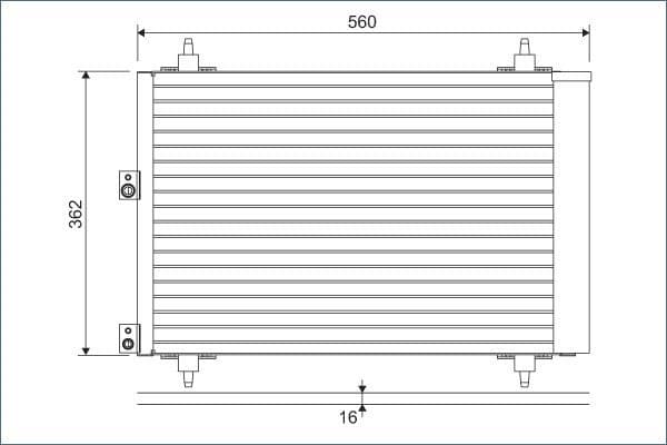 Condenser, air conditioning 814080 - image 2