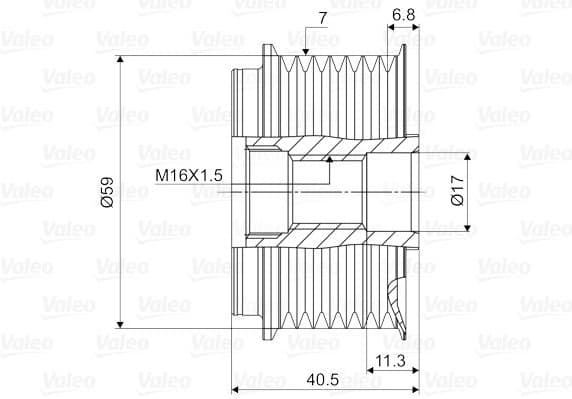 Alternator Freewheel Clutch VALEO NEW SPARE PART 588079 - image 4