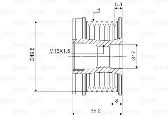 Alternator Freewheel Clutch VALEO NEW SPARE PART 588078 - image 4