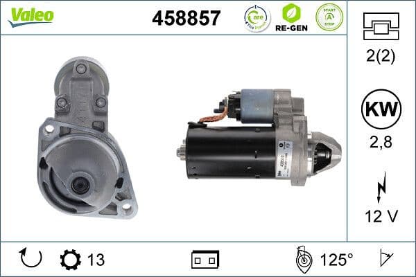 Starter VALEO RE-GEN REMANUFACTURED STOP&START 458857 - image 2