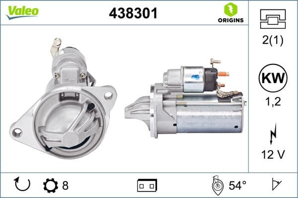 Starter VALEO ORIGINS NEW OE TECHNOLOGY 438301 - image 5