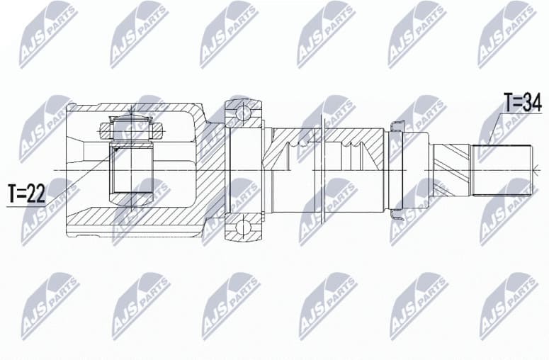 Joint Kit, drive shaft NPW-FR-142