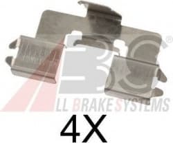 Accessory Kit, disc brake pad 1666Q