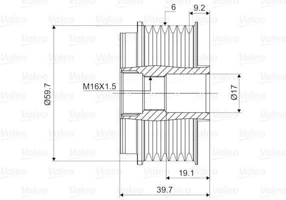 Alternator Freewheel Clutch VALEO NEW SPARE PART 588021 - image 4