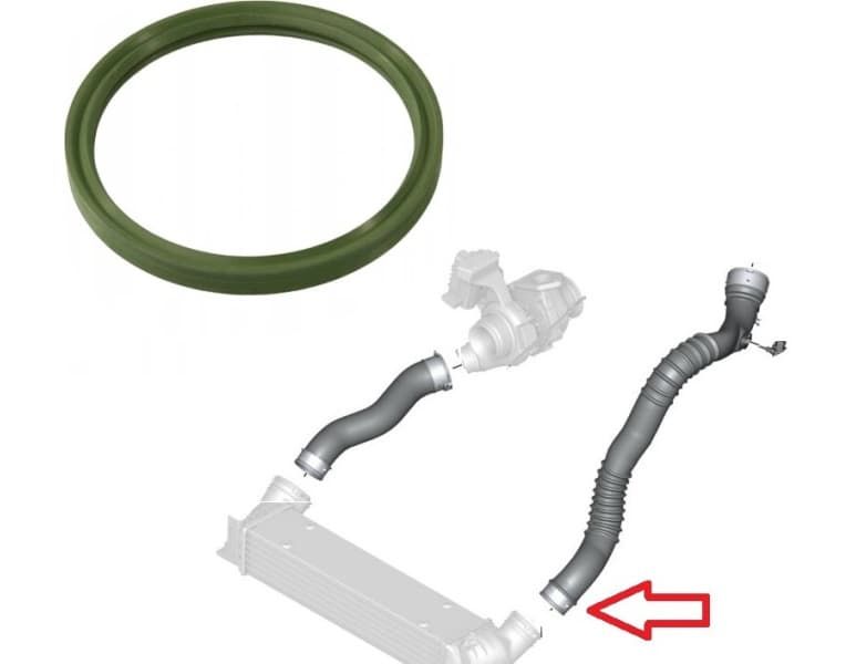 Seal ring, turbocharger, intercooler 11617791235