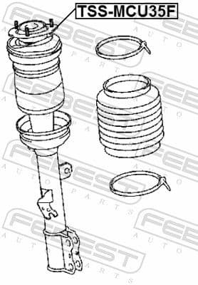Suspension Strut Support Mount TSS-MCU35F - image 2