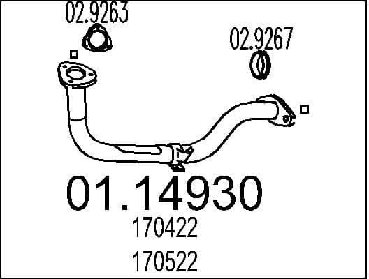 Exhaust Pipe 01.14930