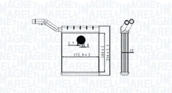 Heat Exchanger, interior heating 350218480000