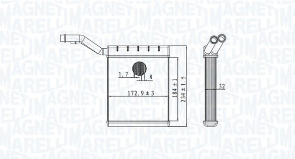 Heat Exchanger, interior heating 350218480000 - image 2