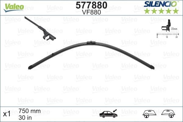 Wiper Blade SILENCIO FLAT BLADE SINGLE 577880 - image 4