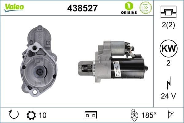 Starter VALEO ORIGINS NEW STOP&START OE TECHNOLOGY 438527 - image 5