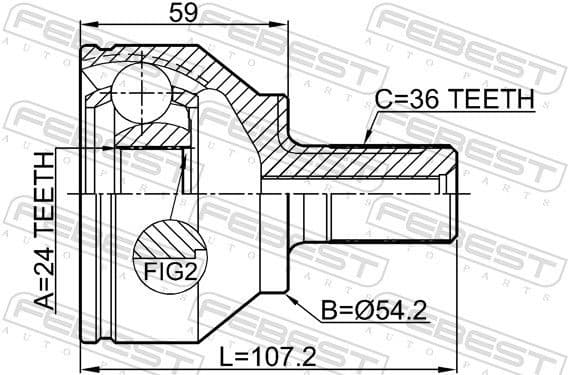 Joint Kit, drive shaft 2710-C70 - image 2