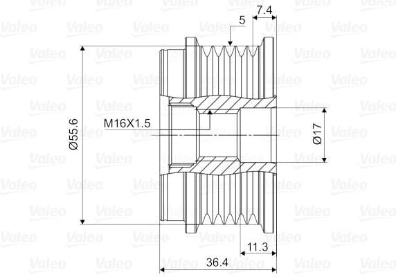 Alternator Freewheel Clutch VALEO NEW SPARE PART 588041 - image 4