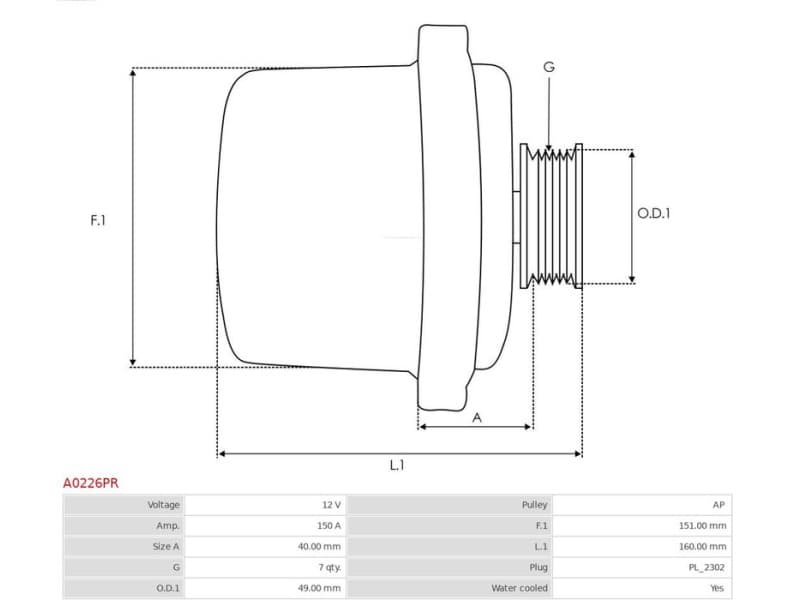 Alternator Remanufactured AS A0226PR - image 5