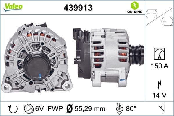 Alternator VALEO ORIGINS NEW OE TECHNOLOGY 439913 - image 5