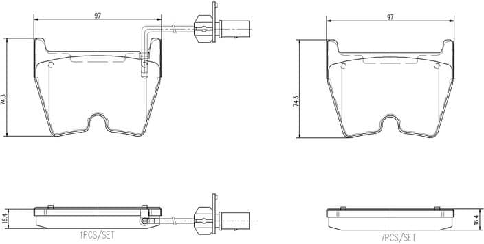 Brake Pad Set, disc brake PRIME LINE P 85 138