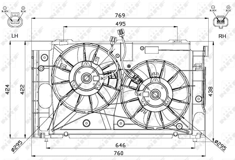 Fan, engine cooling 47568