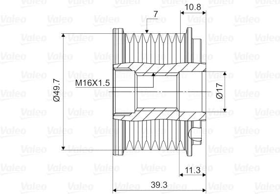 Alternator Freewheel Clutch VALEO NEW SPARE PART 588072 - image 4