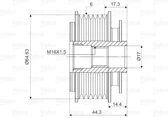 Alternator Freewheel Clutch VALEO NEW SPARE PART 588084 - image 4