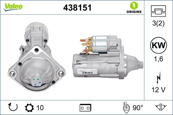 Starter VALEO ORIGINS NEW OE TECHNOLOGY 438151 - image 5