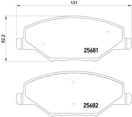 Brake Pad Set, disc brake XTRA LINE P 85 121X