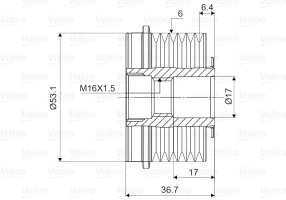 Alternator Freewheel Clutch VALEO NEW SPARE PART 588065 - image 4