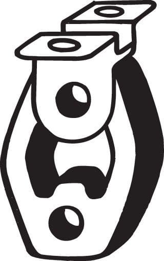 Mount, exhaust system 255-183