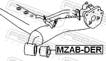 Bushing, axle beam MZAB-DER - image 2