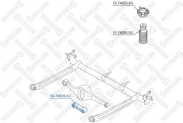Link/Coupling Rod, stabiliser bar 56-74026-SX - image 2