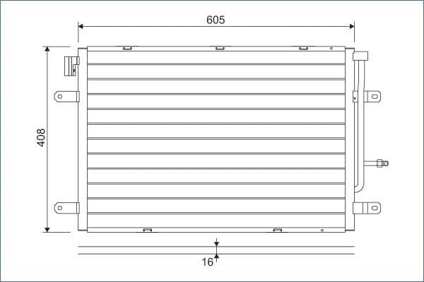 Condenser, air conditioning 818190 - image 3