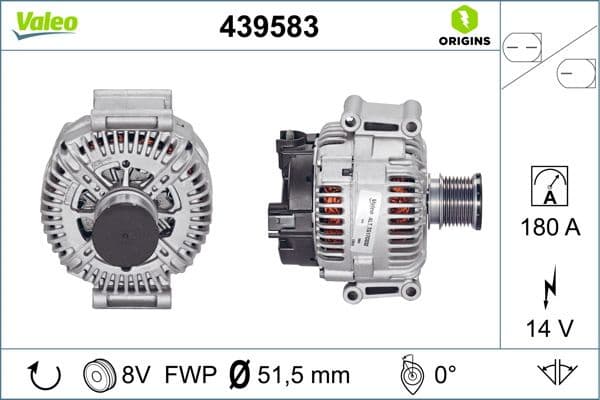 Alternator VALEO ORIGINS NEW OE TECHNOLOGY 439583 - image 6