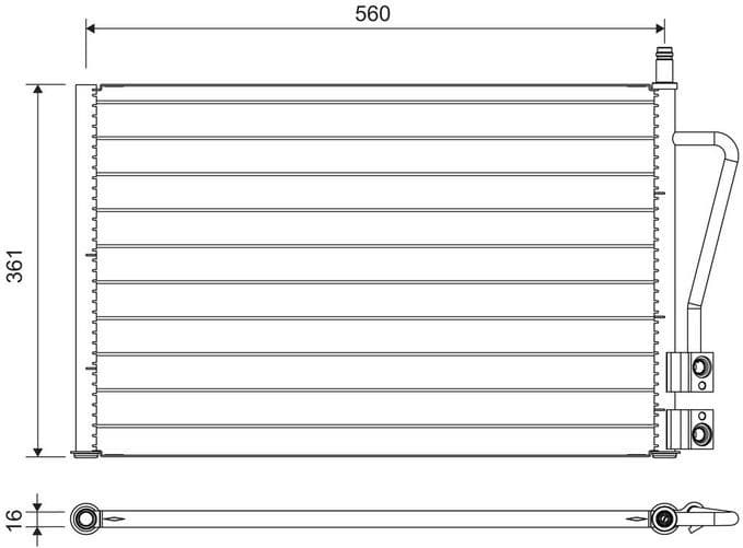 Condenser, air conditioning 814083 - image 2