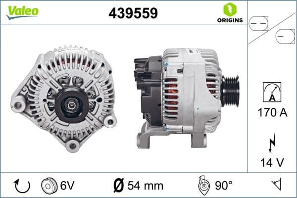 Alternator VALEO ORIGINS NEW OE TECHNOLOGY 439559 - image 6