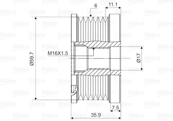 Alternator Freewheel Clutch VALEO NEW SPARE PART 588046 - image 4
