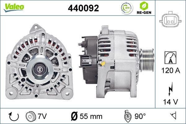 Alternator VALEO RE-GEN REMANUFACTURED 440092 - image 5
