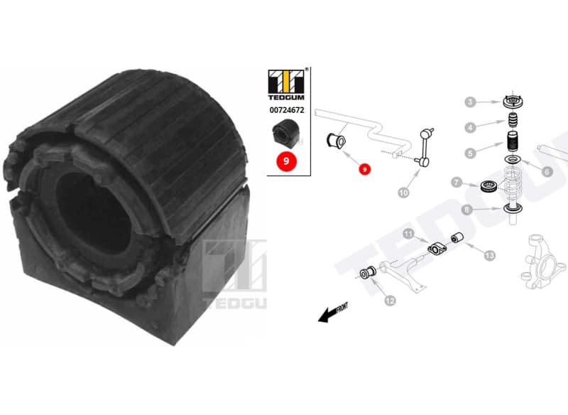 Mounting stabilizer front 00724672