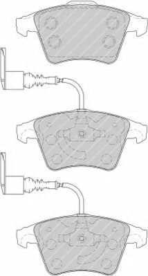 Brake pads front, Top Quality FDB1826
