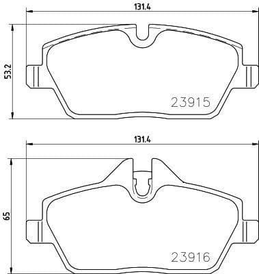 Brake Pad Set, disc brake BEYOND LINE - EV P06091E