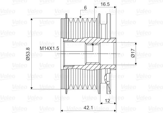 Alternator Freewheel Clutch VALEO NEW SPARE PART 588011 - image 4