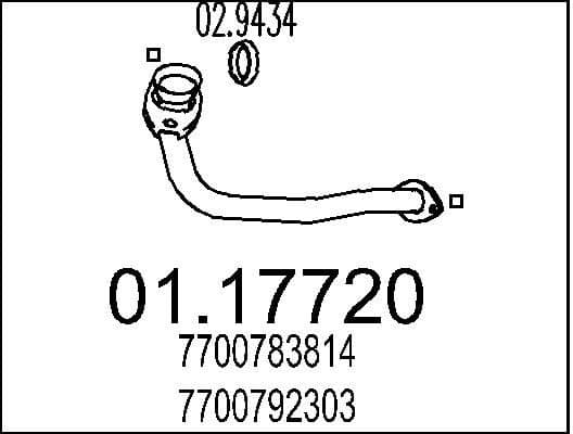 Exhaust Pipe 01.17720