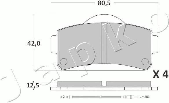 Brake Pad Set, disc brake 50MC01 - image 2