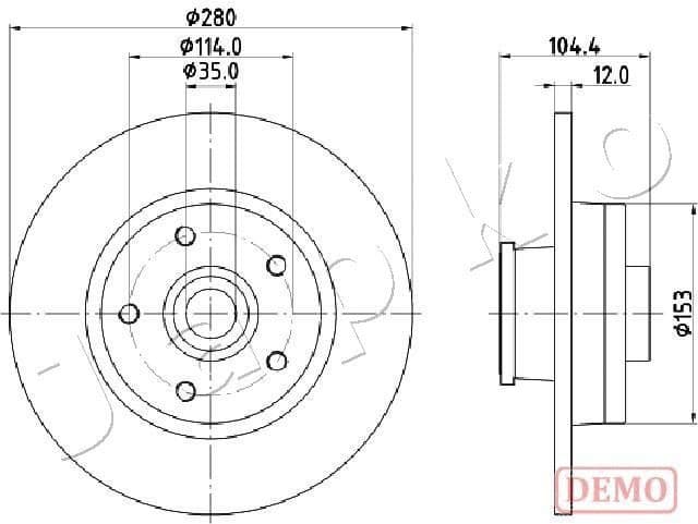 Brake Disc 61132C - image 2