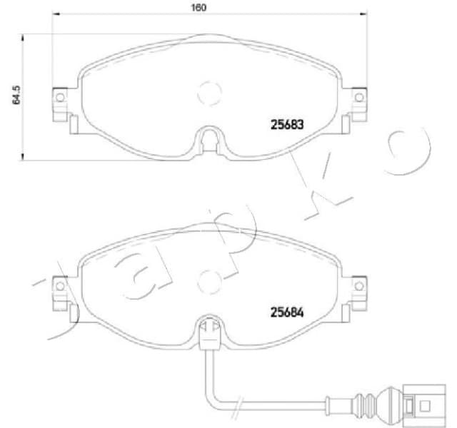 Brake Pad Set, disc brake 500907 - image 2
