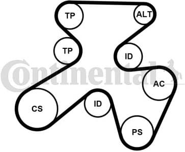 V-ribbed Belt Set 7PK1855K1