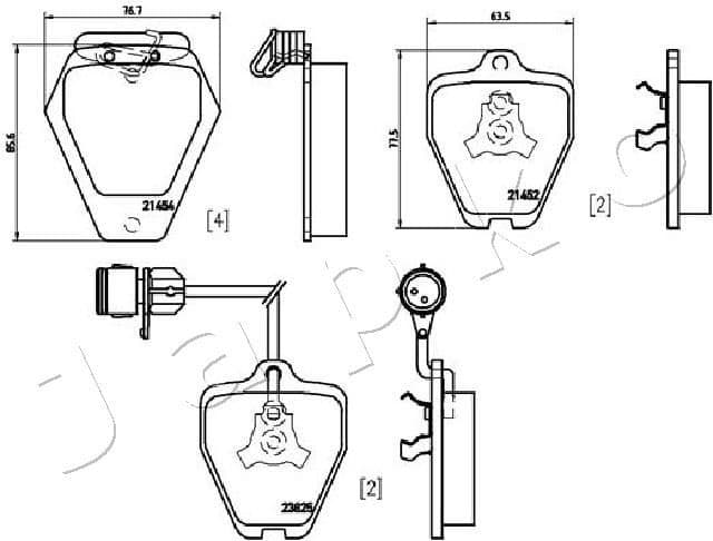 Brake Pad Set, disc brake 500920 - image 2