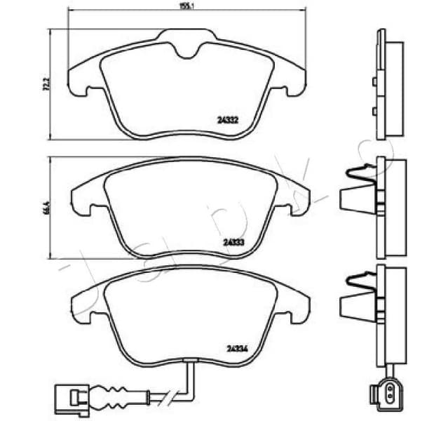 Brake Pad Set, disc brake 500929 - image 2
