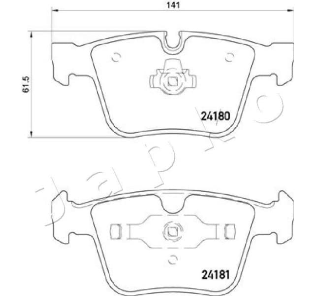 Brake Pad Set, disc brake 510520 - image 2
