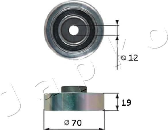 Deflection/Guide Pulley, V-ribbed belt 129815