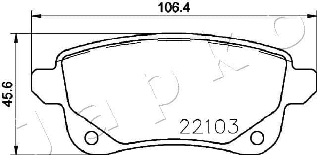 Brake Pad Set, disc brake 510704 - image 2