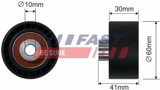 Tensioner Pulley, timing belt FT44087